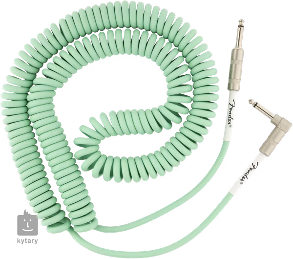 Fender Original Series 30' Coil Cable Surf Green - Hangszer kábel