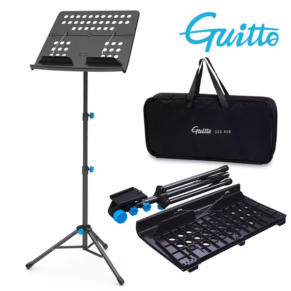 Guitto GSS-01 Music Stand (kicsomagolt) - Kottatartó