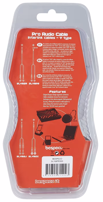 Bespeco SLYMPR300 - Összekötő kábel