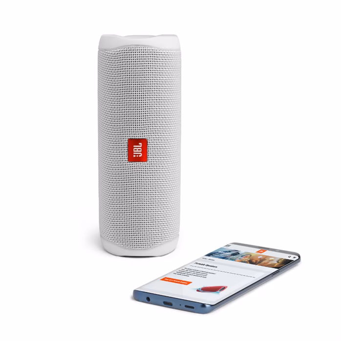 JBL Flip 5 White - Vezeték nélküli hordozható hangfal
