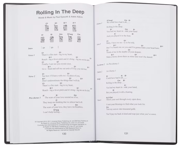 MS The Little Black Book Of Great Songs For Ukulele - Ukulelé kotta