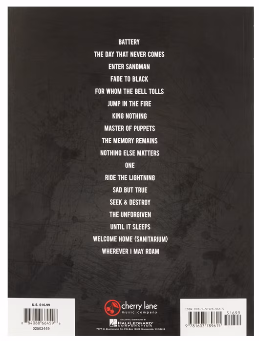 MS Best Of Metallica For Ukulele - Ukulelé kotta