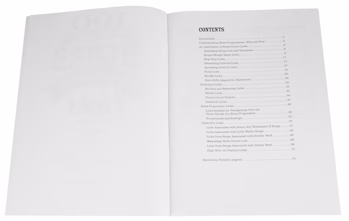 MS 100 Authentic Blues Harmonica Licks - Kotta szájharmónikához