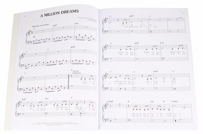 MS The Greatest Showman: Easy Piano - Zongora kotta