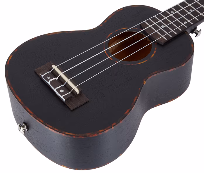 Cascha HH 2262 Premium Mahogany Ukulele Set Black - Akusztikus ukulele
