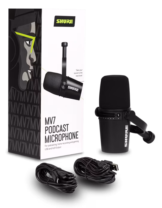 Shure MV7 - Dinamikus mikrofon