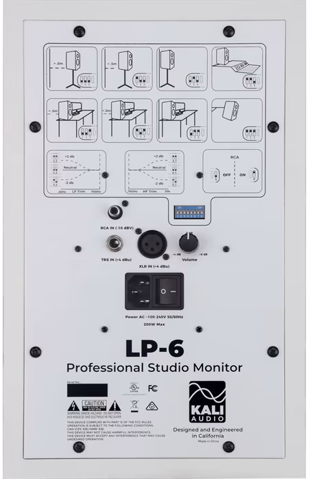 Kali Audio LP-6 White (kicsomagolt) - Aktív stúdiói monitor