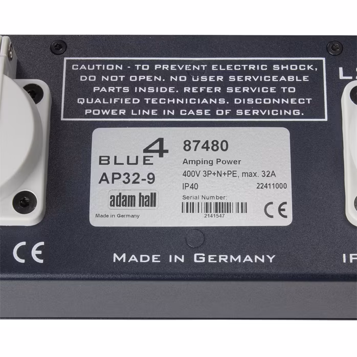 Adam Hall RACK PDU 9 CEE FI - Hálózati elosztó