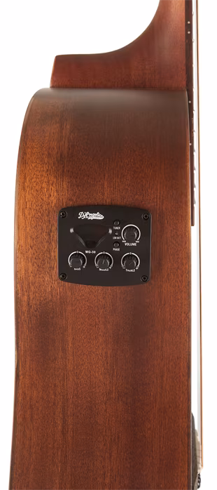 D'Angelico Bowery LS Dreadnought CE Aged Mahogany - Elektroakusztikus gitár