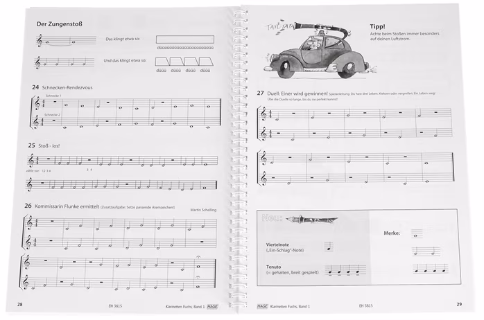 MS Klarinetten Fuchs 1 - Klarinét kotta