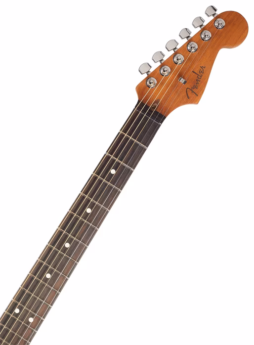 Fender Acoustasonic Stratocaster Natural  - Elektroakusztikus hibrid gitár