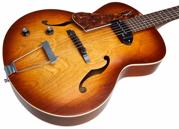 Godin 5th Avenue LH Cognac Burst Kingpin P90 - Balkzes szemiakusztikus gitár