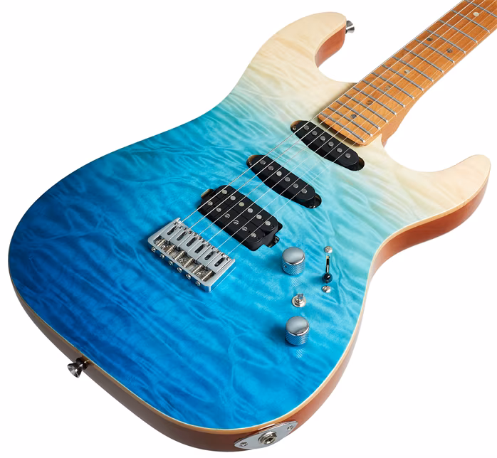 JET Guitars JET JS-1000 QTBL  (kicsomagolt) - Elektromos gitár