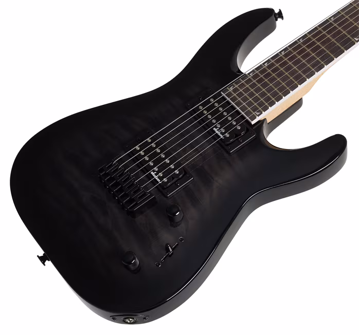 Jackson JS22Q-7 Dinky Arch Top DKA HT AMT TBB - Elektromos héthúros gitár