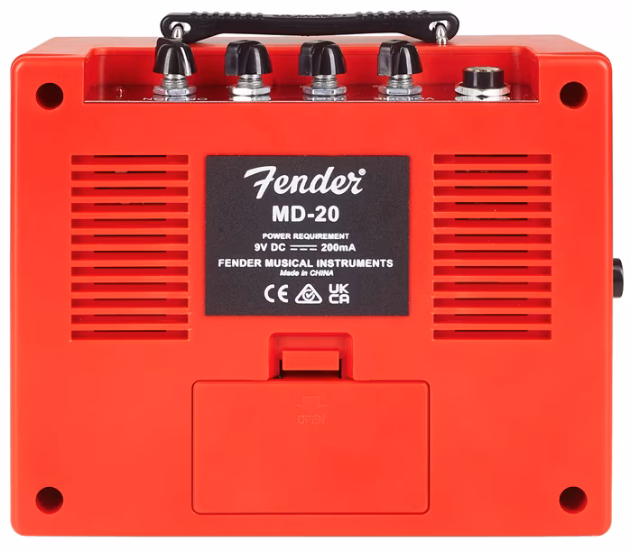 Fender Mini Deluxe Amp Red - Tranzisztoros gitárkombó