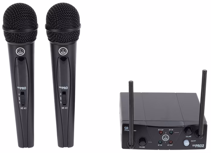 AKG WMS40 Mini2 Vocal Set Dual US25BD - Duális vezeték nélküli szett
