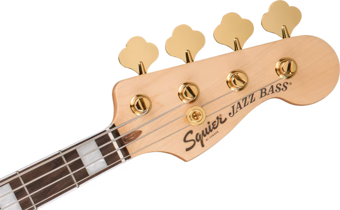 Fender Squier 40th Ann. Jazz Bass® GE LRL Ruby Red Metallic - Elektromos basszusgitár