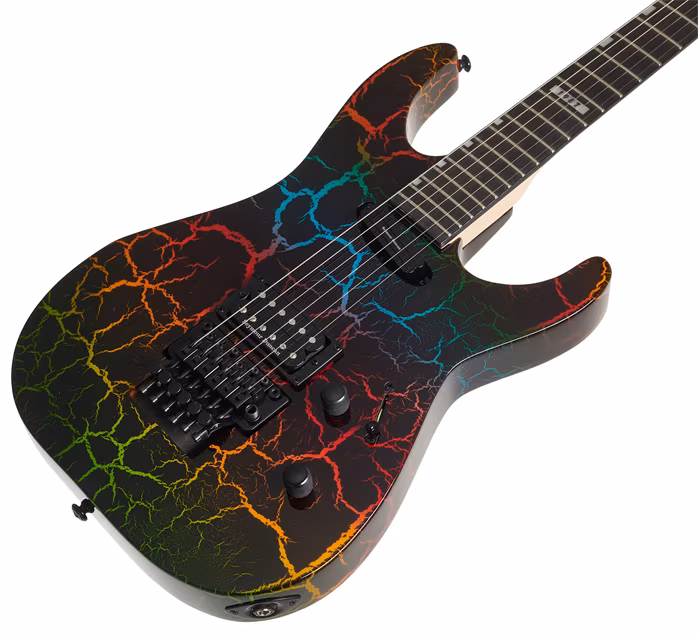 ESP LTD Mirage Deluxe 87 Rainbow Crackle - Elektromos gitár