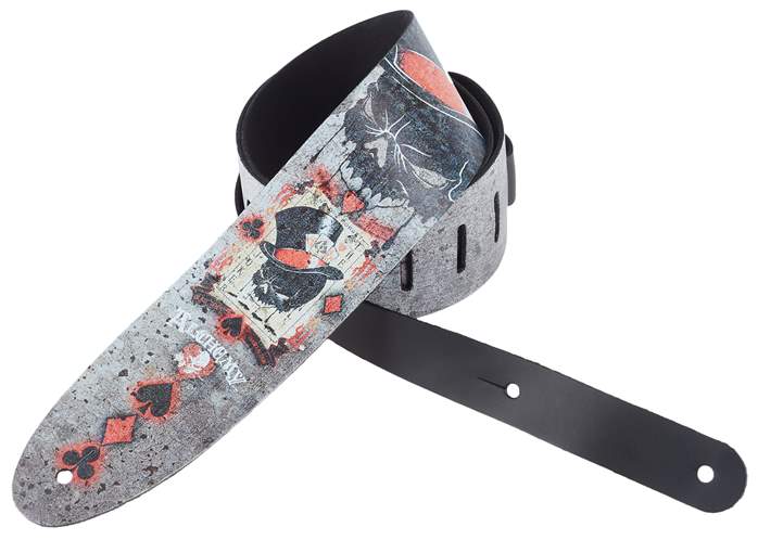 Perri's Leathers 11025 ALCHEMY Guitar Strap Dead Draw - Gitár hevederek