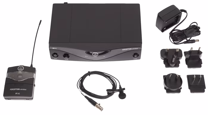 AKG WMS45 Presenter/A - Vezeték nélküli szett csiptetős mikrofonnal