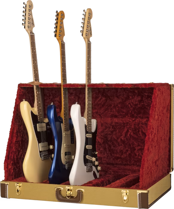 Fender Classic Series Case Stand Tweed 5 Guitar (kicsomagolt) - Tőbb hangszeres állvány