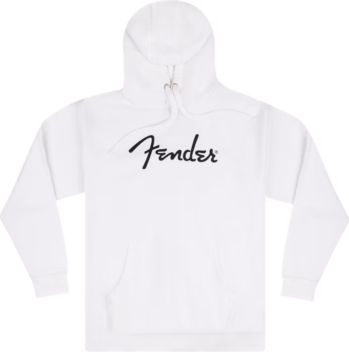 Fender Spaghetti Logo Hoodie, Olympic White, M - Pulóver