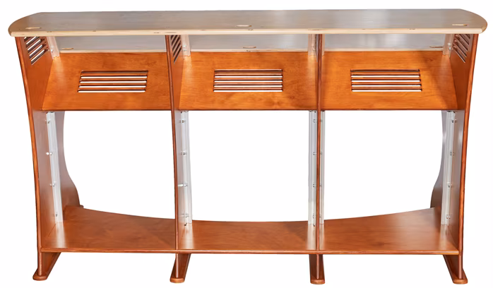 Razzor Cases Studio furniture - Studio table - 3 worktops, 3x 4U + 3x 10U - Stúdió bútor