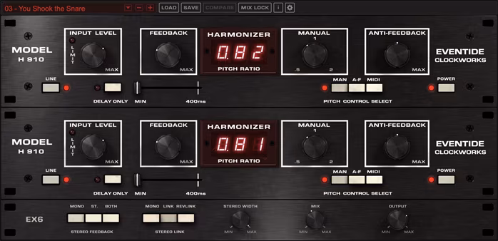Eventide H910 - Szoftver
