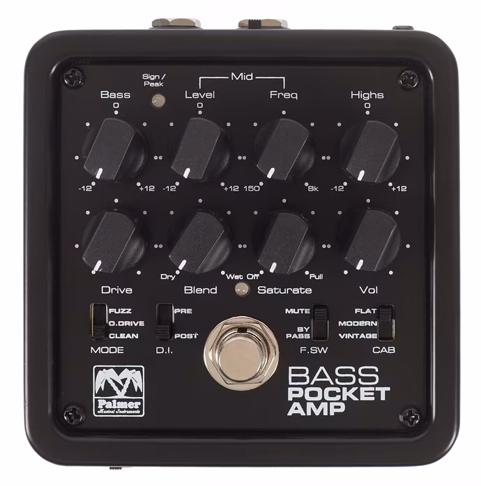 Palmer Pocket Amp Bass - Basszusgitár előerősítő és DI Box