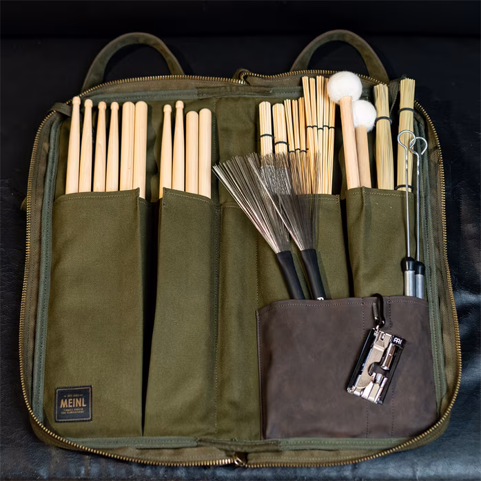 Meinl Waxed Canvas Forest Green Stick Bag - Dobverő táska