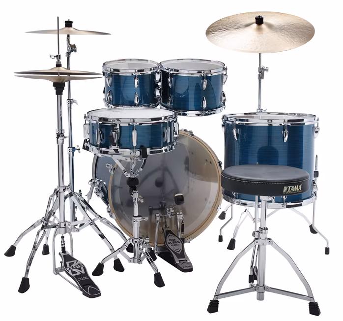 Tama Imperialstar Hairline Blue Rock Set - Dobszett cintányérokkal