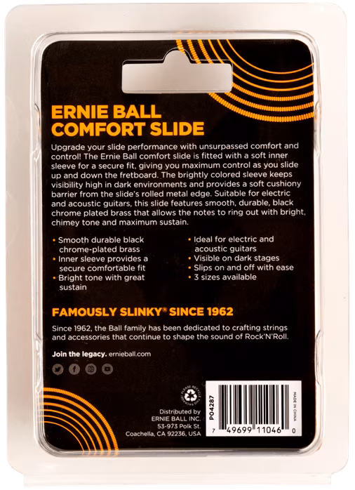 Ernie Ball Comfort Slide Small - Slide gyűrű
