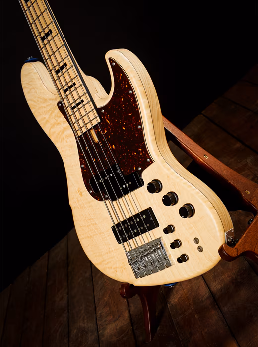 Dragonfly 2022 FAT J5 PHB Flame Chestnut Top - Elektromos basszusgitár