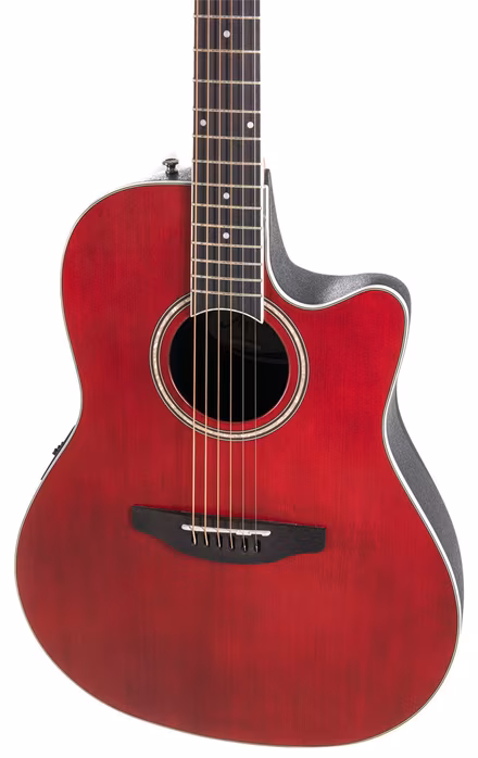 Applause AB24II CS Mid Cutaway Ruby Red Satin - Elektroakusztikus gitár