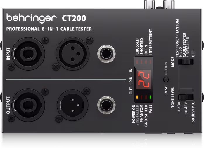 Behringer CT 200 - Kábel teszterek
