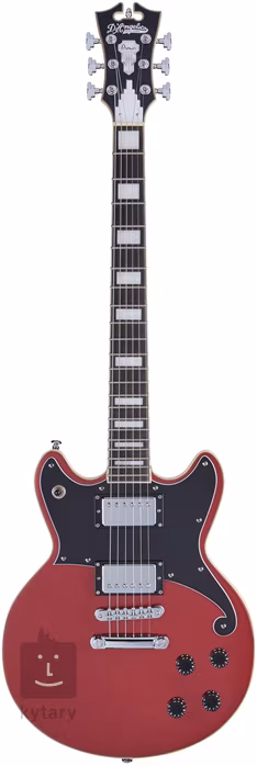 D'Angelico Double Cutaway Solid Body Oxblood - Elektromos gitár