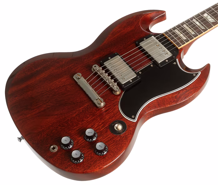Gibson Custom Shop 1961 Les Paul SG Standard Reissue Stop-Bar VOS Cherry Red - Elektromos gitár