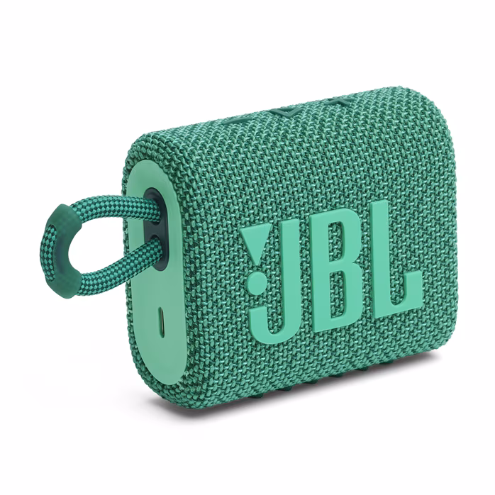 JBL GO3 ECO Green - Vezeték nélküli hordozható hangfal