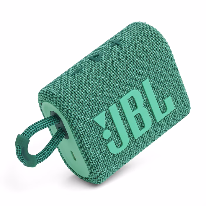 JBL GO3 ECO Green - Vezeték nélküli hordozható hangfal