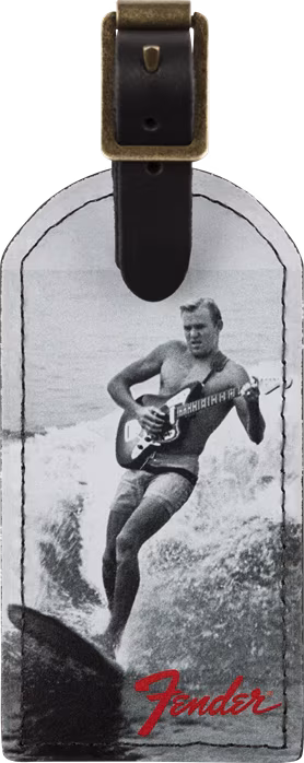 Fender Vintage Ad Luggage Tag, Surfer - Tartozék