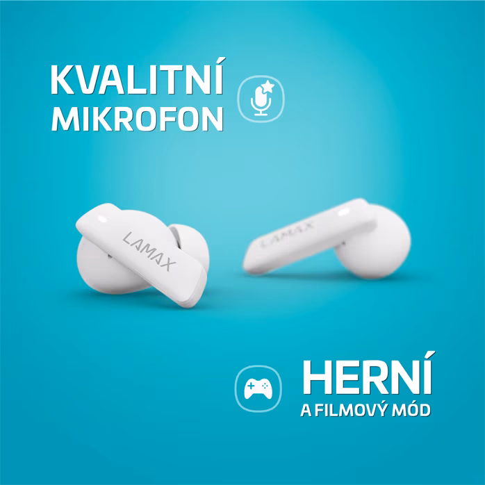 LAMAX Clips1 ANC White - Vezeték nélküli fülhallgató