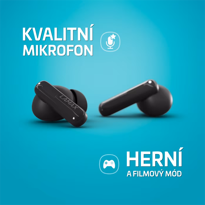 LAMAX Clips1 Plus Black - Vezeték nélküli fülhallgató