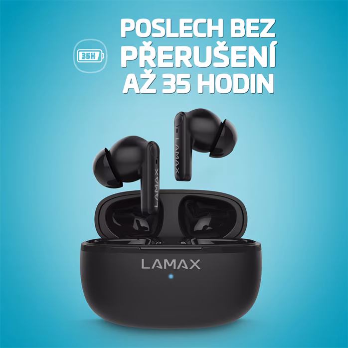 LAMAX Clips1 Play Black - Vezeték nélküli fülhallgató