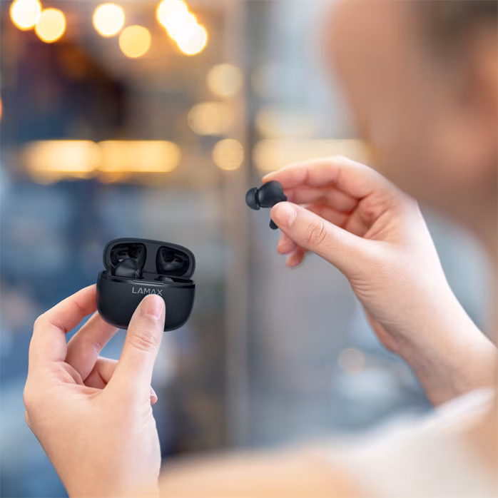 LAMAX Clips1 Play Black - Vezeték nélküli fülhallgató