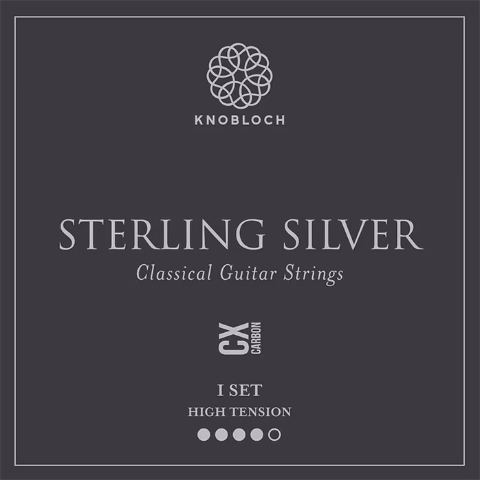 Knobloch STERLING SILVER CX Carbon High Tension 34.5 - Nylon húrok klasszikus gitárra