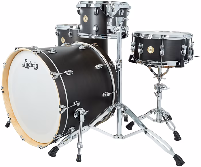 Ludwig Continental Black Satin - Dobszett