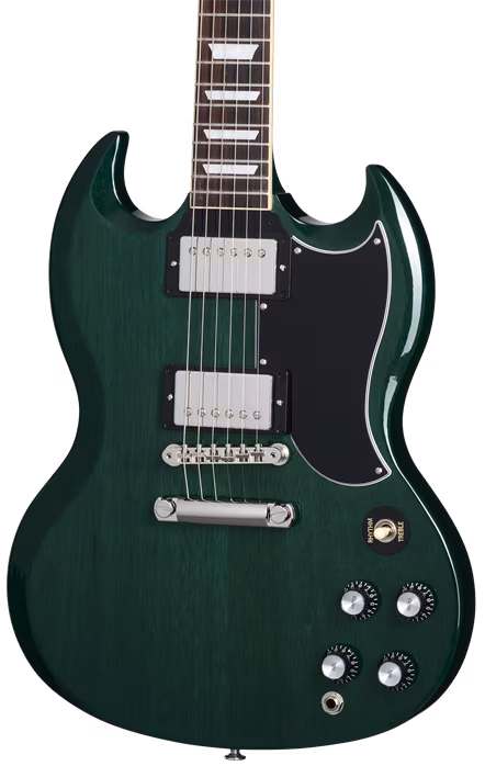 Gibson SG Standard 61 Stop Bar Translucent Teal (használt) - Elektromos gitár