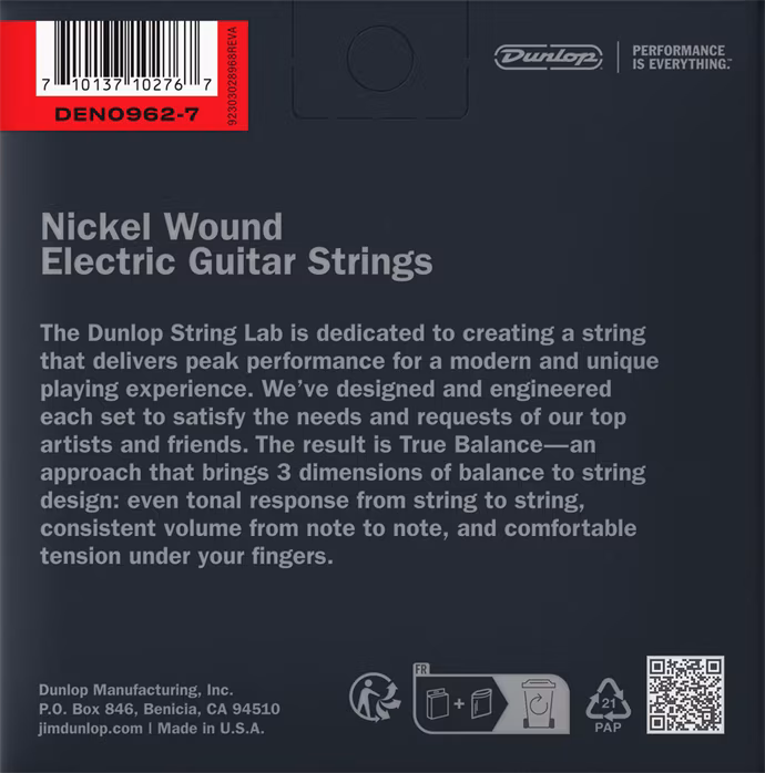 Dunlop DEN0962 - 7 húros elektromos gitár húrok