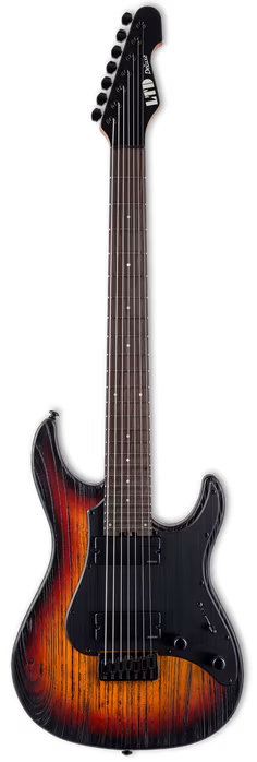 ESP LTD SN-1007 Baritone HT Fireblast - Elektromos héthúros gitár