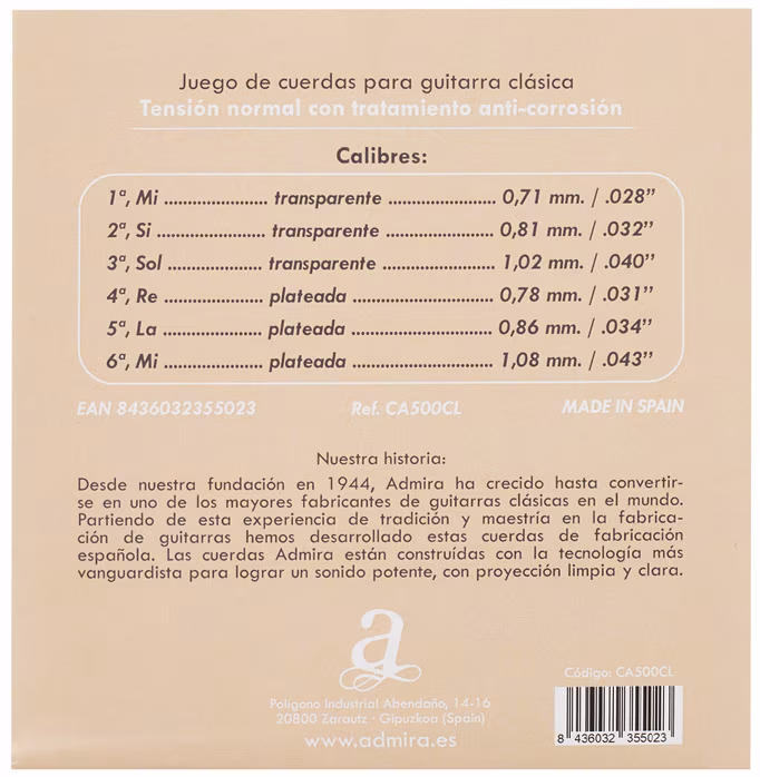 Admira Classical Guitar Strings - Nylon húrok klasszikus gitárra